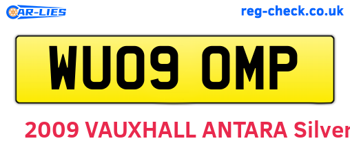 WU09OMP are the vehicle registration plates.