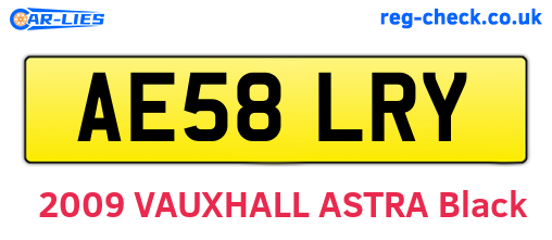 AE58LRY are the vehicle registration plates.