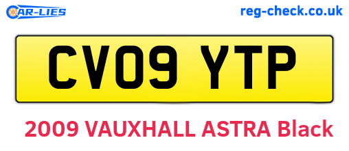 CV09YTP are the vehicle registration plates.