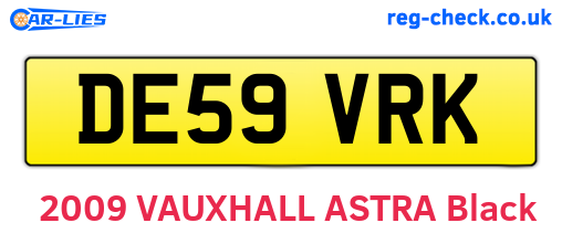 DE59VRK are the vehicle registration plates.