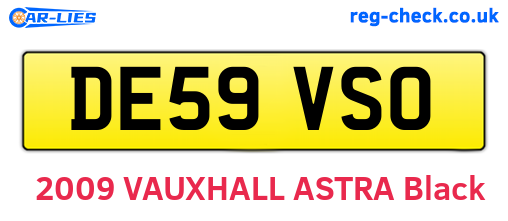 DE59VSO are the vehicle registration plates.