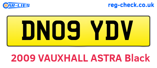 DN09YDV are the vehicle registration plates.