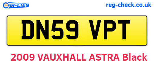 DN59VPT are the vehicle registration plates.