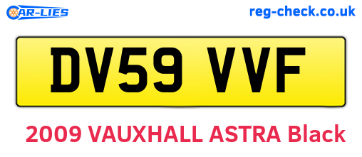 DV59VVF are the vehicle registration plates.