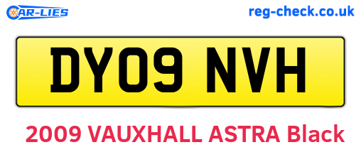 DY09NVH are the vehicle registration plates.