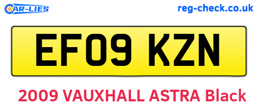 EF09KZN are the vehicle registration plates.
