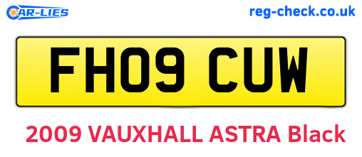 FH09CUW are the vehicle registration plates.