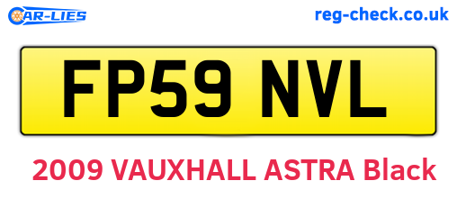 FP59NVL are the vehicle registration plates.