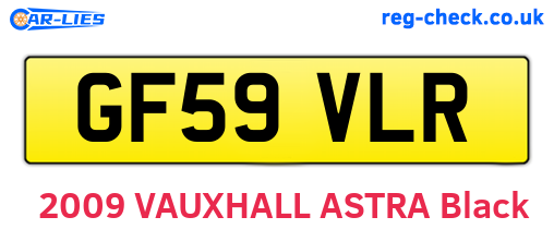 GF59VLR are the vehicle registration plates.