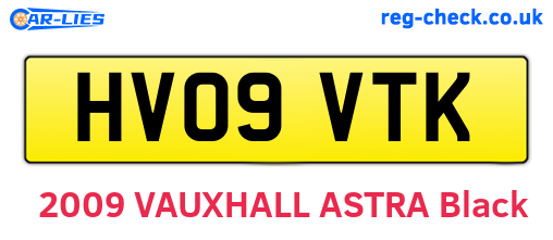 HV09VTK are the vehicle registration plates.