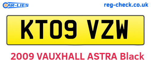 KT09VZW are the vehicle registration plates.