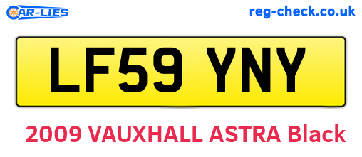 LF59YNY are the vehicle registration plates.