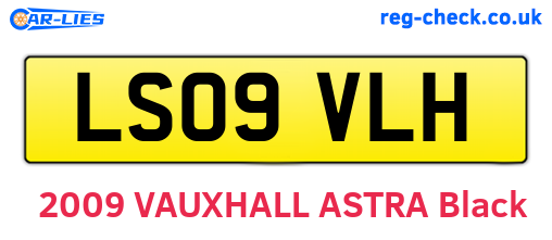 LS09VLH are the vehicle registration plates.