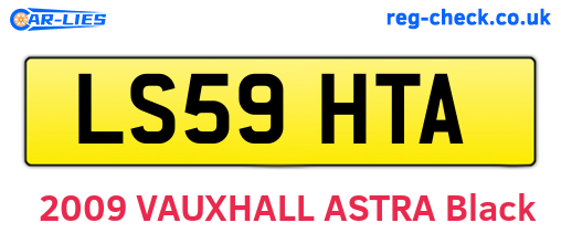 LS59HTA are the vehicle registration plates.