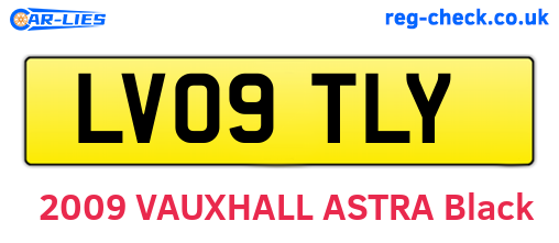 LV09TLY are the vehicle registration plates.