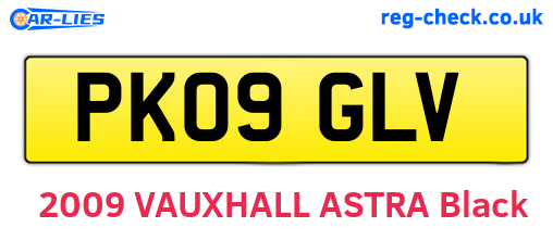 PK09GLV are the vehicle registration plates.