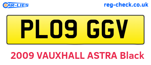 PL09GGV are the vehicle registration plates.