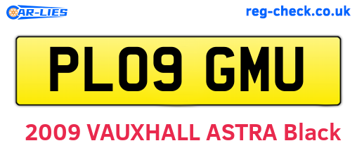 PL09GMU are the vehicle registration plates.
