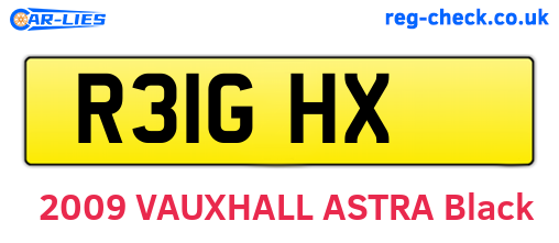 R31GHX are the vehicle registration plates.