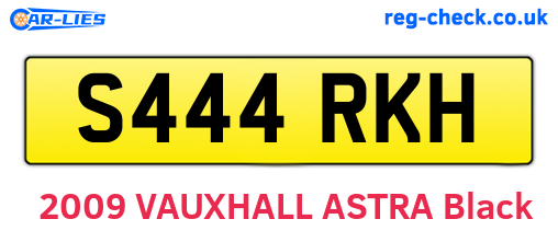 S444RKH are the vehicle registration plates.