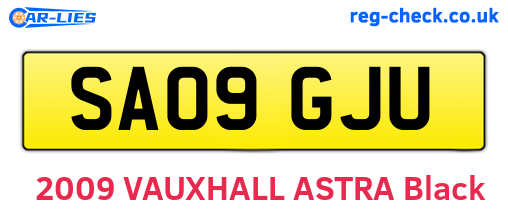 SA09GJU are the vehicle registration plates.