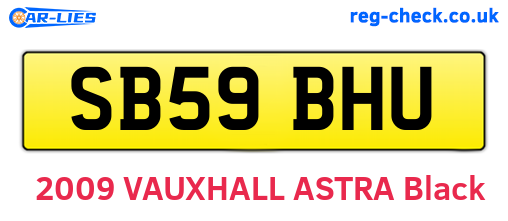 SB59BHU are the vehicle registration plates.