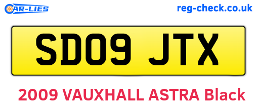 SD09JTX are the vehicle registration plates.