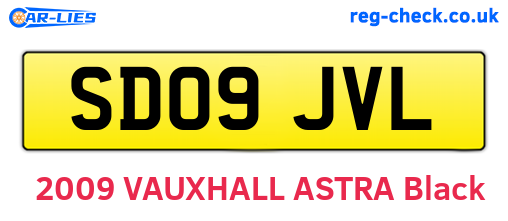 SD09JVL are the vehicle registration plates.