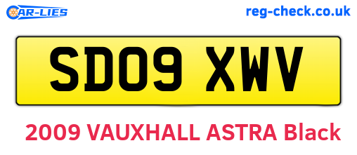 SD09XWV are the vehicle registration plates.