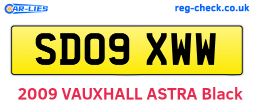 SD09XWW are the vehicle registration plates.