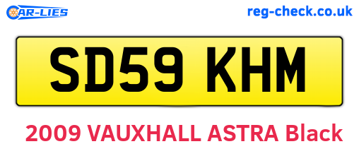 SD59KHM are the vehicle registration plates.