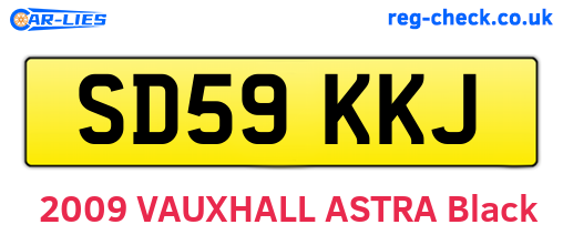 SD59KKJ are the vehicle registration plates.