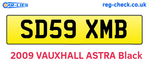 SD59XMB are the vehicle registration plates.