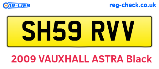 SH59RVV are the vehicle registration plates.
