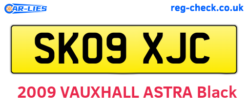 SK09XJC are the vehicle registration plates.