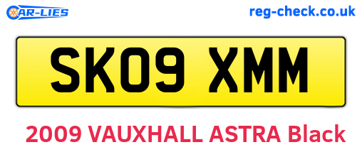 SK09XMM are the vehicle registration plates.