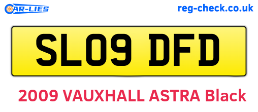 SL09DFD are the vehicle registration plates.