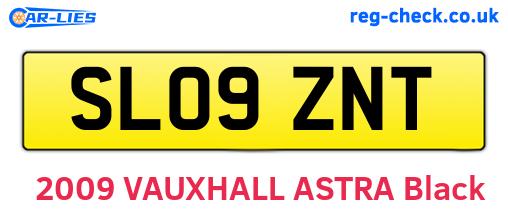 SL09ZNT are the vehicle registration plates.