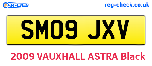 SM09JXV are the vehicle registration plates.