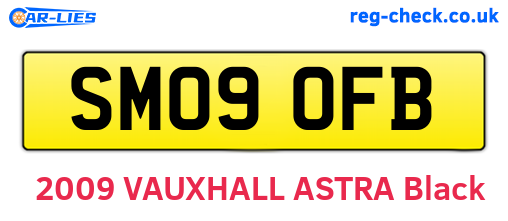 SM09OFB are the vehicle registration plates.