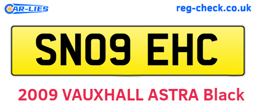 SN09EHC are the vehicle registration plates.