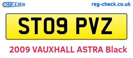 ST09PVZ are the vehicle registration plates.