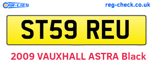 ST59REU are the vehicle registration plates.
