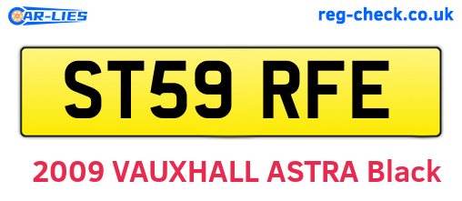 ST59RFE are the vehicle registration plates.