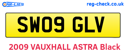 SW09GLV are the vehicle registration plates.