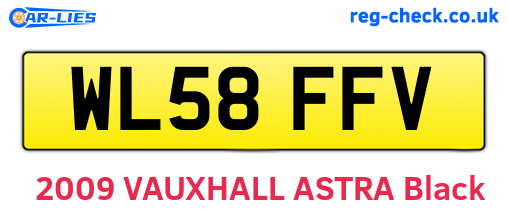 WL58FFV are the vehicle registration plates.