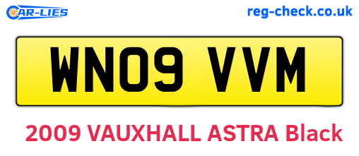 WN09VVM are the vehicle registration plates.