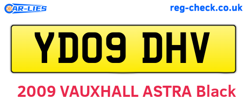 YD09DHV are the vehicle registration plates.