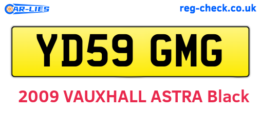 YD59GMG are the vehicle registration plates.