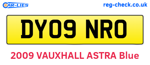 DY09NRO are the vehicle registration plates.